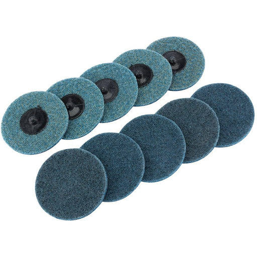 Draper Polycarbide Abrasive Pads, 75mm, Fine - Pack of 10, 75626