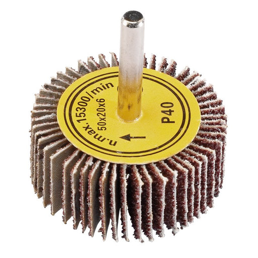 Draper Abrasive Flap Wheel, 50 x 20mm, 40 Grit, 76456