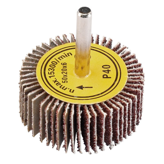 Draper Abrasive Flap Wheel, 50 x 20mm, 40 Grit, 76456