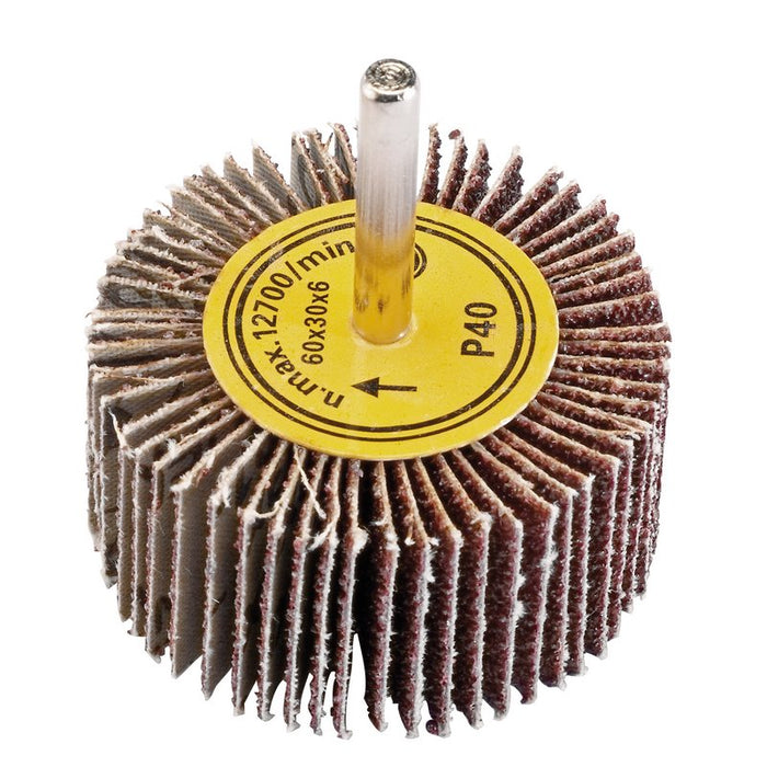 Draper Abrasive Flap Wheel, 60 x 30mm, 40 Grit, 76466