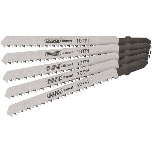 Draper 81716 DT101B Jigsaw Blade Set, 100mm (5 Piece)