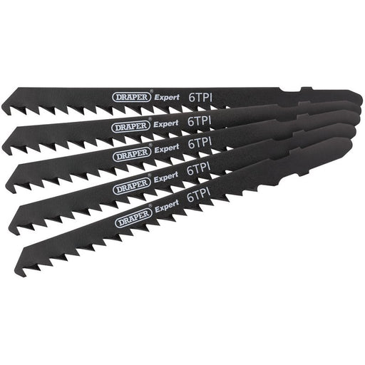 Draper 81726 DT144DP Jigsaw Blade Set, 100mm (5 Piece)