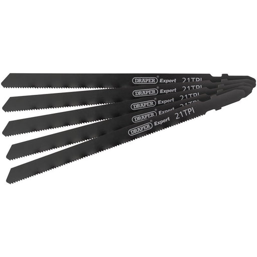 Draper 81732 DT318A Jigsaw Blade Set, 130mm, (5 Piece)