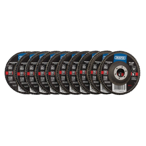 Draper Zirconium Oxide Flap Disc, 115 x 22.23mm 60 Grit, 83715