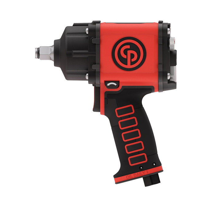 Chicago Pneumatic CP7755, 1/2'' Impact Wrench Short Anvil, 575 Nm Torque, 7700 Rpm Free Speed – 8941077550