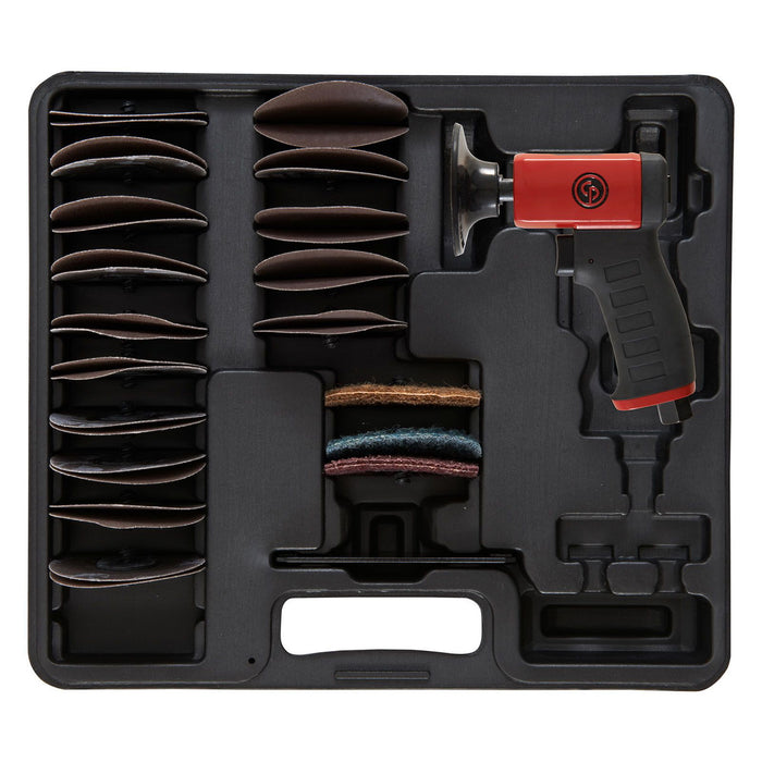 Chicago Pneumatic CP7202D, 3"(75mm) Rotary Sander, 150 W Power, 15000 Rpm Free Speed – 8941172021