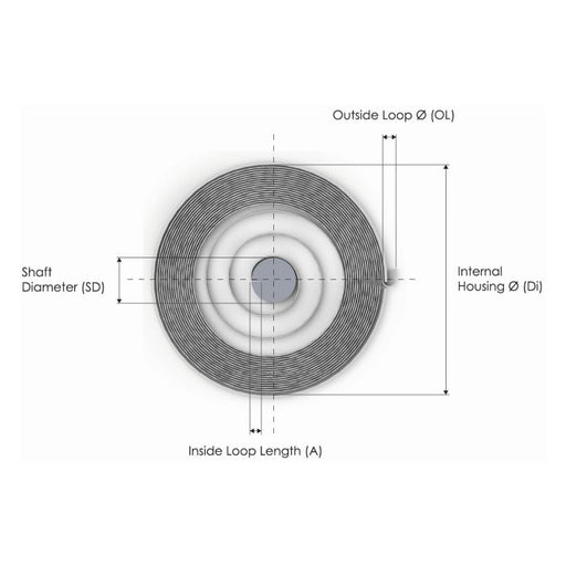 Power Spring - Material thickness 0,5mm, Metrol - 8988