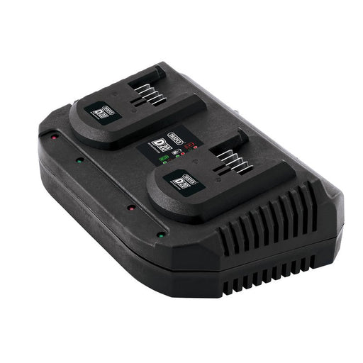 Draper 92239 D20 20V Fast Twin Battery Charger, 2 x 3.5A