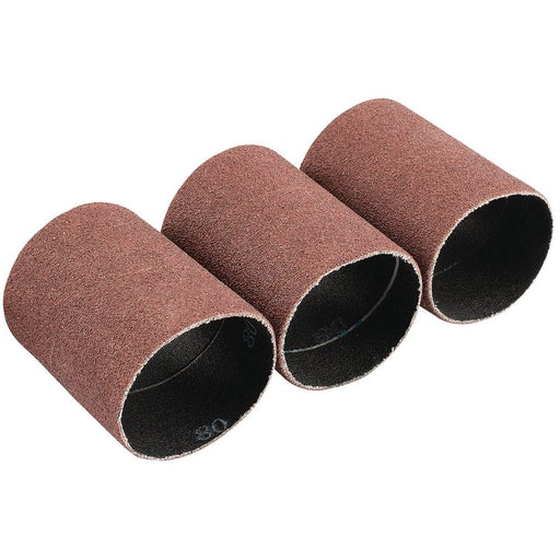 Draper Aluminium Oxide Sanding Sleeves, 45 x 60mm, 80 Grit - Pack of 3, 93353