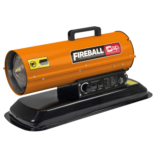 SIP 09590 FIREBALL XD50F Diesel/Paraffin Space Heater, Ex-Showroom, Grade B, 12 Months Warranty