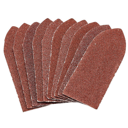 Draper Hook and Loop Aluminium Oxide Sanding Sheets, 32 x 92mm, 60 Grit - Pack of 10, 99260