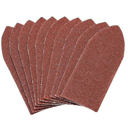 Draper Hook and Loop Aluminium Oxide Sanding Sheets, 32 x 92mm, 80 Grit - Pack of 10, 99261