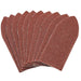 Draper Hook and Loop Aluminium Oxide Sanding Sheets, 32 x 92mm, 80 Grit - Pack of 10, 99261