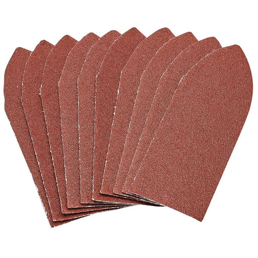 Draper Hook and Loop Aluminium Oxide Sanding Sheets, 32 x 92mm, 120 Grit - Pack of 10, 99262