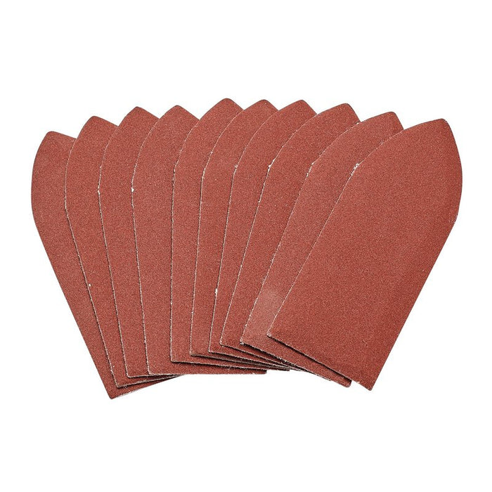 Draper Hook and Loop Aluminium Oxide Sanding Sheets, 32 x 92mm, 240 Grit - Pack of 10, 99263
