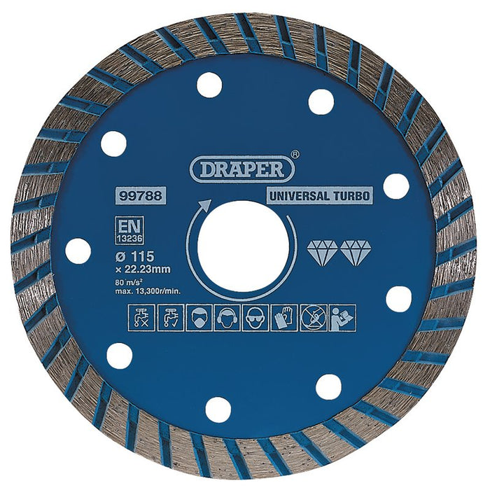 Draper Turbo Diamond Blade, 115mm, 99788