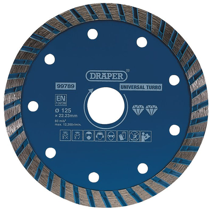 Draper Turbo Diamond Blade, 125mm, 99789