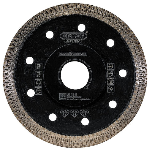Draper Turbo-X Porcelain Diamond Blade, 115mm, 99792