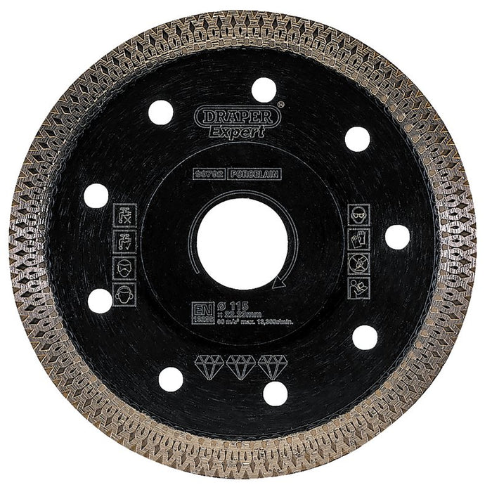 Draper Turbo-X Porcelain Diamond Blade, 115mm, 99792