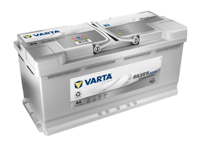 A4 Varta Silver Dynamic AGM 020 Car Battery 12V 105Ah - 605901095, 3 Years Warranty
