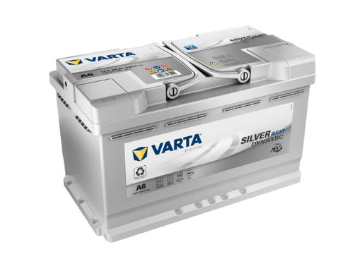 A6 Varta Silver Dynamic AGM 110 Car Battery 12V 80Ah - 580901080, 3 Years Warranty