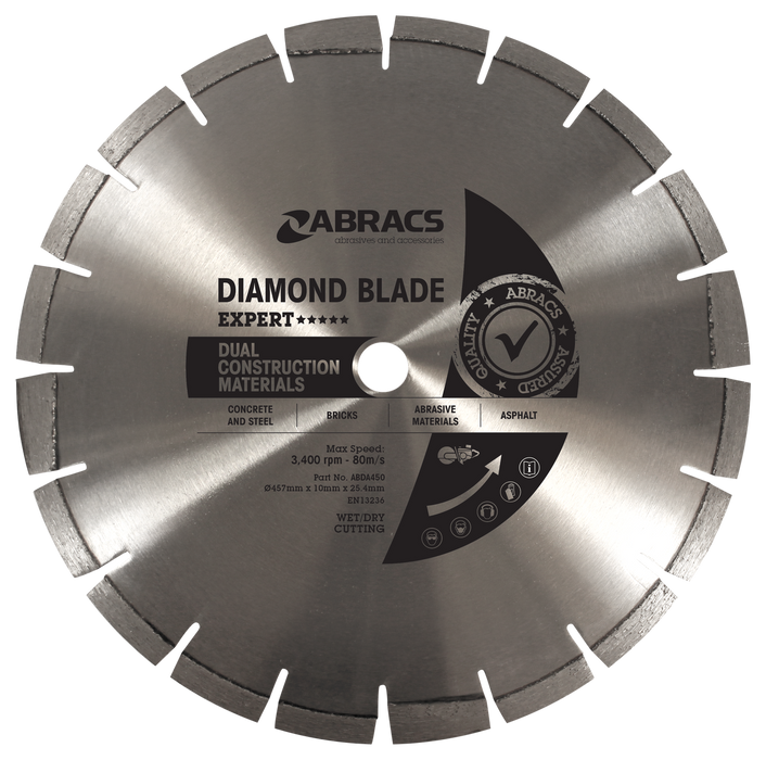 Abracs Diamond Blade ACM - Expert, 457mm x 10mm x 25.4mm, ABDA450