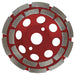 Abracs 125mm x 7mm x 22mm Double Row Cup Grinder Wheel - Pack of 1, ABDCG125