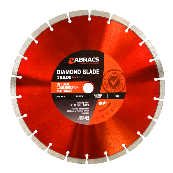 Abracs Diamond Blade GCM - Trade, 300mm x 10mm x 20mm, ABDD30020M