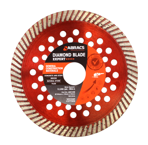 Abracs Diamond Blade GCM - Expert, 125mm x 10mm x 22mm, ABDI125M