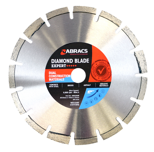Abracs Diamond Blade DCM - Expert, 230mm x 10mm x 22mm, ABDI230AM