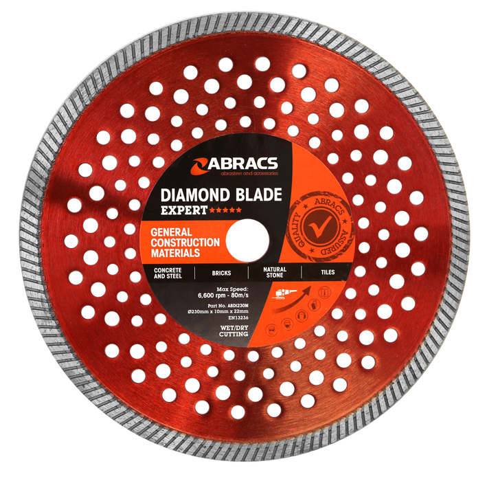 Abracs Diamond Blade GCM - Expert, 230mm x 10mm x 22mm, ABDI230M