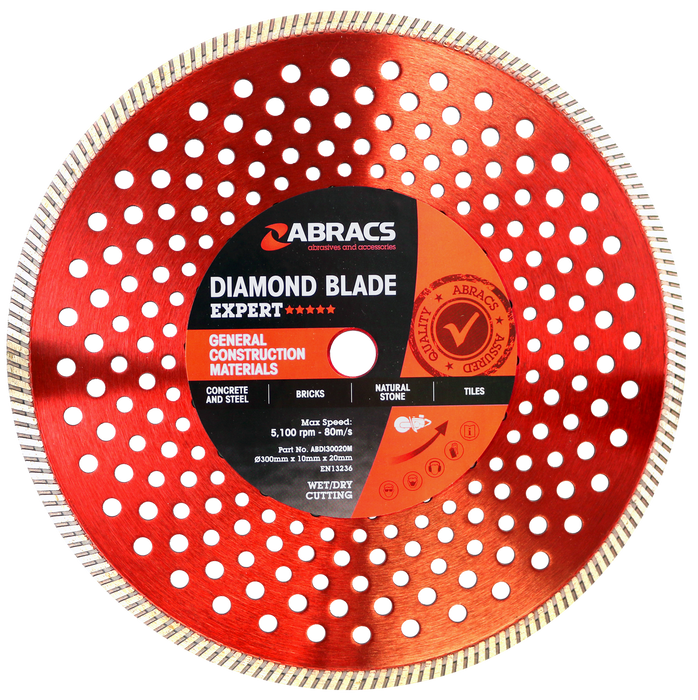 Abracs Diamond Blade GCM - Expert, 300mm x 10mm x 20mm, ABDI30020M