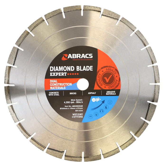 Abracs Diamond Blade DCM - Expert, 350mm x 10mm x 20mm , ABDI35020AM