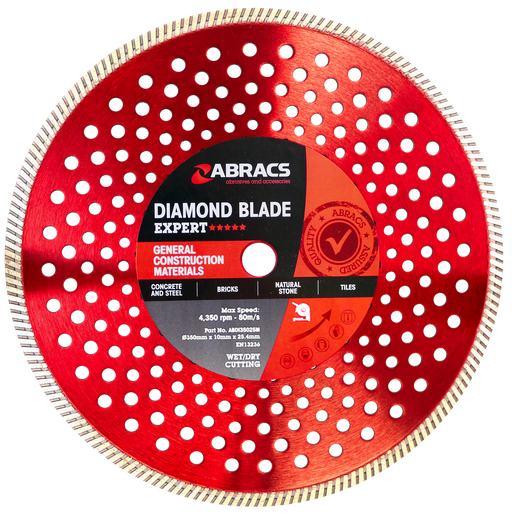 Abracs Diamond Blade GCM - Expert, 350mm x 10mm x 25.4mm, ABDI35025M