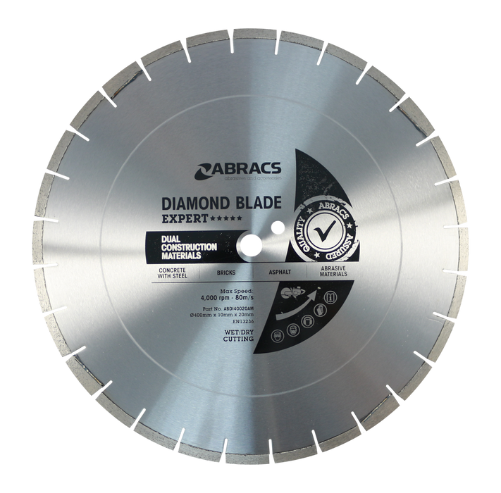 Abracs Diamond Blade DCM - Expert, 400mm x 10mm x 20mm, ABDI40020AM