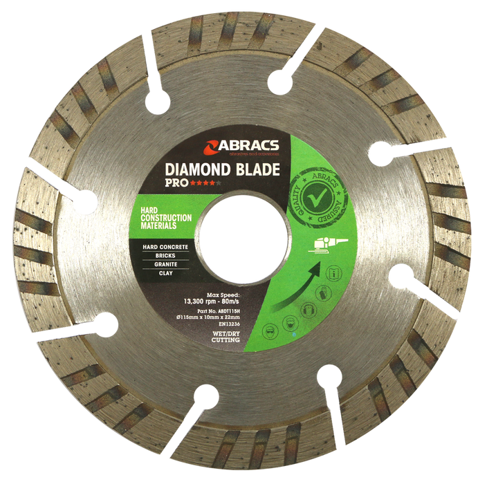 Abracs Diamond Blade HCM - PRO, 115mm x 10mm x 22mm, ABDT115H