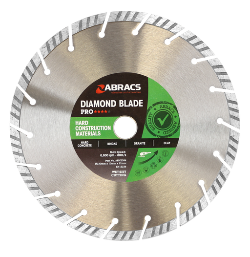 Abracs Diamond Blade HCM - PRO, 230mm x 10mm x 22mm, ABDT230H