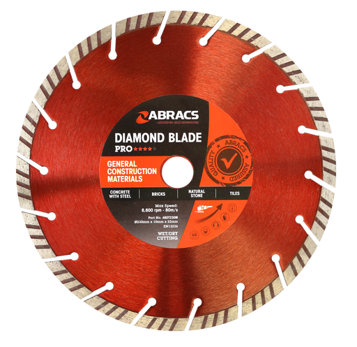 Abracs Diamond Blade GCM - PRO, 230mm x 10mm x 22mm, ABDT230M