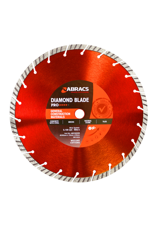 Abracs Diamond Blade GCM - PRO, 300mm x 10mm x 20mm, ABDT30020M