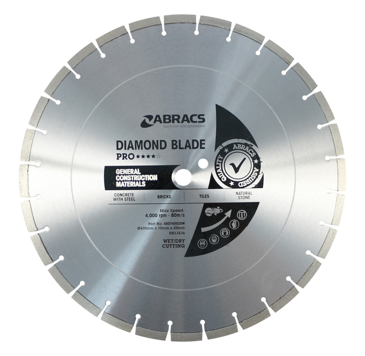 Abracs Diamond Blade GCM - PRO, 400mm x 10mm x 20mm, ABDT40020M