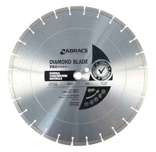 Abracs Diamond Blade GCM - PRO, 400mm x 10mm x 20mm, ABDT40020M