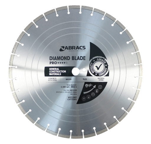 Abracs Diamond Blade GCM - PRO, 457mm x 10mm x 25.4mm, ABDT450M