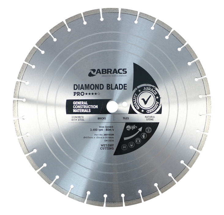 Abracs Diamond Blade GCM - PRO, 457mm x 10mm x 25.4mm, ABDT450M