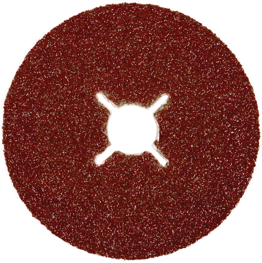 Abracs Fibre Sanding Discs, 125mm x 36 Grit AL/OX - Pack of 25, ABFD125036A