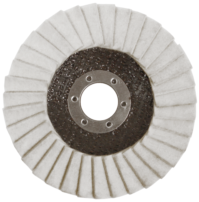 Abracs Flap Felt Discs, 115mm - Pack of 10, ABFF115