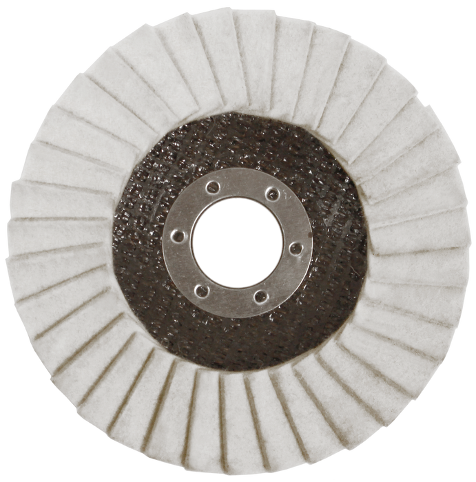 Abracs Flap Felt Discs, 115mm - Pack of 10, ABFF115