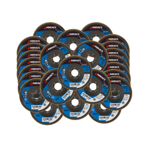 Abracs Flap Discs, 115mm x 60g - Pack of 25, ABFZ115B060