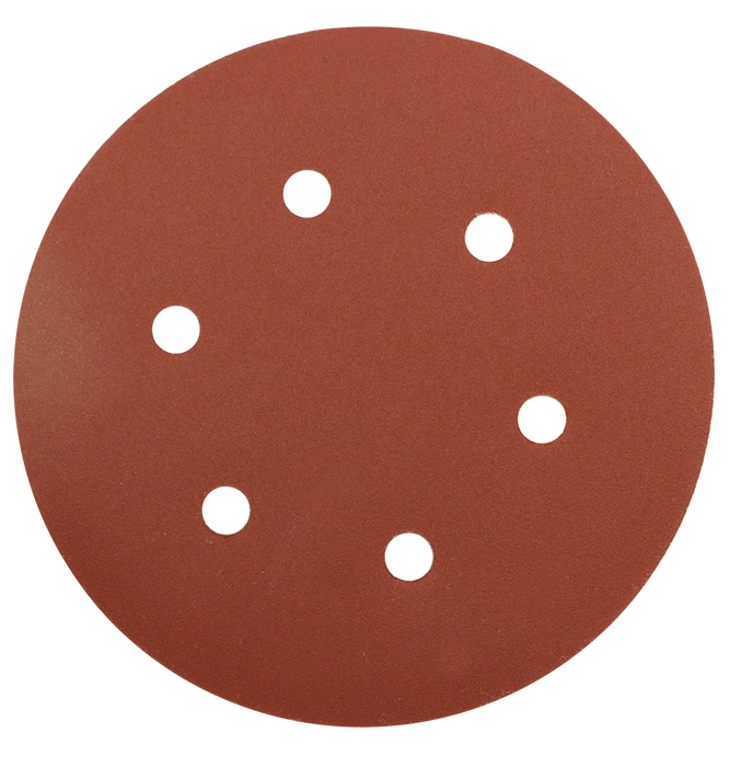 Abracs Hook & Loop Sanding Disc, 150mm x 40g - 6 Holes, ABHL6150040