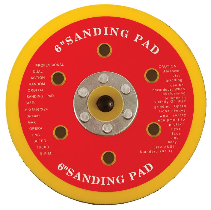 Abracs H&L Backing Pad, 125mm x 5/16 UNF 0 Holes, ABHLBP1250