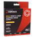 Abracs Gold Hook & Loop Sanding Discs, 150mm x 80g - 6 Hole - Pack of 25, ABHLG6150080